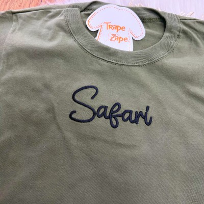 Conj. Camiseta Safari e Bermuda - Verde Musgo